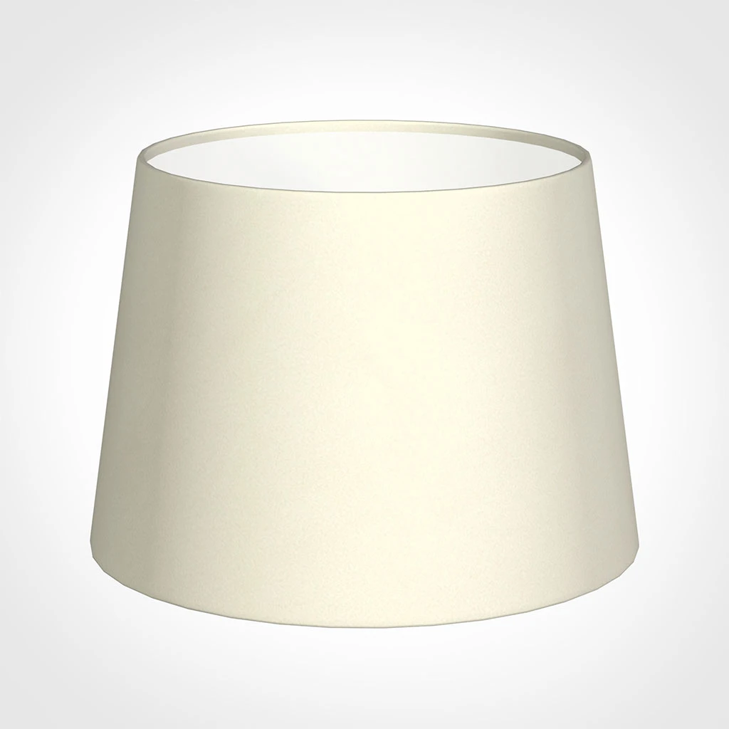20cm Medium French Drum Shade In Cream Satin 3 20cm Medium French Drum Shade In Cream Satin