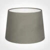 30cm Medium French Drum Shade In Pewter Satin