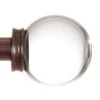 Glass Finial For 20mm Pole In Polished -Curtains & Poles Sales 451po 1