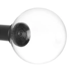 25mm Glass Finial In Matt Black -Curtains & Poles Sales 452mb 20