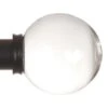 38mm Glass Finial In Matt Black -Curtains & Poles Sales 453mb 1