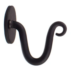 Hatton Holdback Hook In Matt Black -Curtains & Poles Sales 5009mb 20