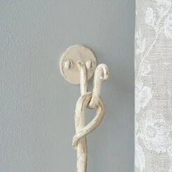 Hatton Holdback Hook In Old Ivory -Curtains & Poles Sales 5009oi 30
