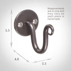 Hatton Holdback Hook In Polished -Curtains & Poles Sales 5009po 13