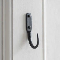 10cm Barn Wall Hook In Matt Black -Curtains & Poles Sales 529mb 30