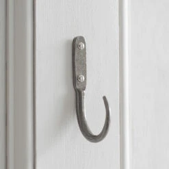 10cm Barn Wall Hook In Polished -Curtains & Poles Sales 529po 20