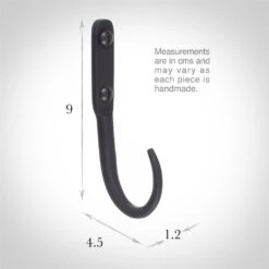 9cm Barn Wall Hook In Matt Black 10 9cm Barn Wall Hook In Matt Black -Curtains & Poles Sales 530mb 13