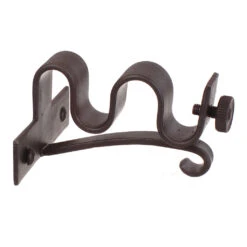 12/12mm Double Pole Centre Bracket In Beeswax -Curtains & Poles Sales 6001bw 20