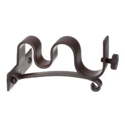 20/12mm Double Pole Centre Bracket In Beeswax 9 20/12mm Double Pole Centre Bracket In Beeswax -Curtains & Poles Sales 6002bw 20