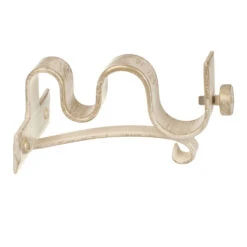 20/12mm Double Pole Centre Bracket In Old Ivory -Curtains & Poles Sales 6002oi 20
