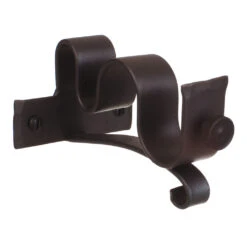 25/12mm Double Pole Centre Bracket In Beeswax