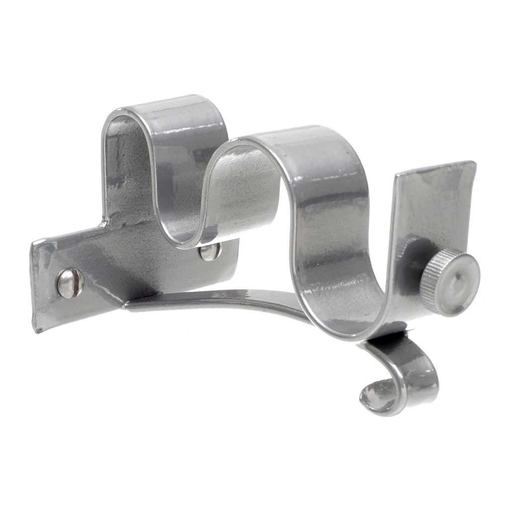 25/12mm Double Pole Centre Bracket In Mercury 3 25/12mm Double Pole Centre Bracket In Mercury
