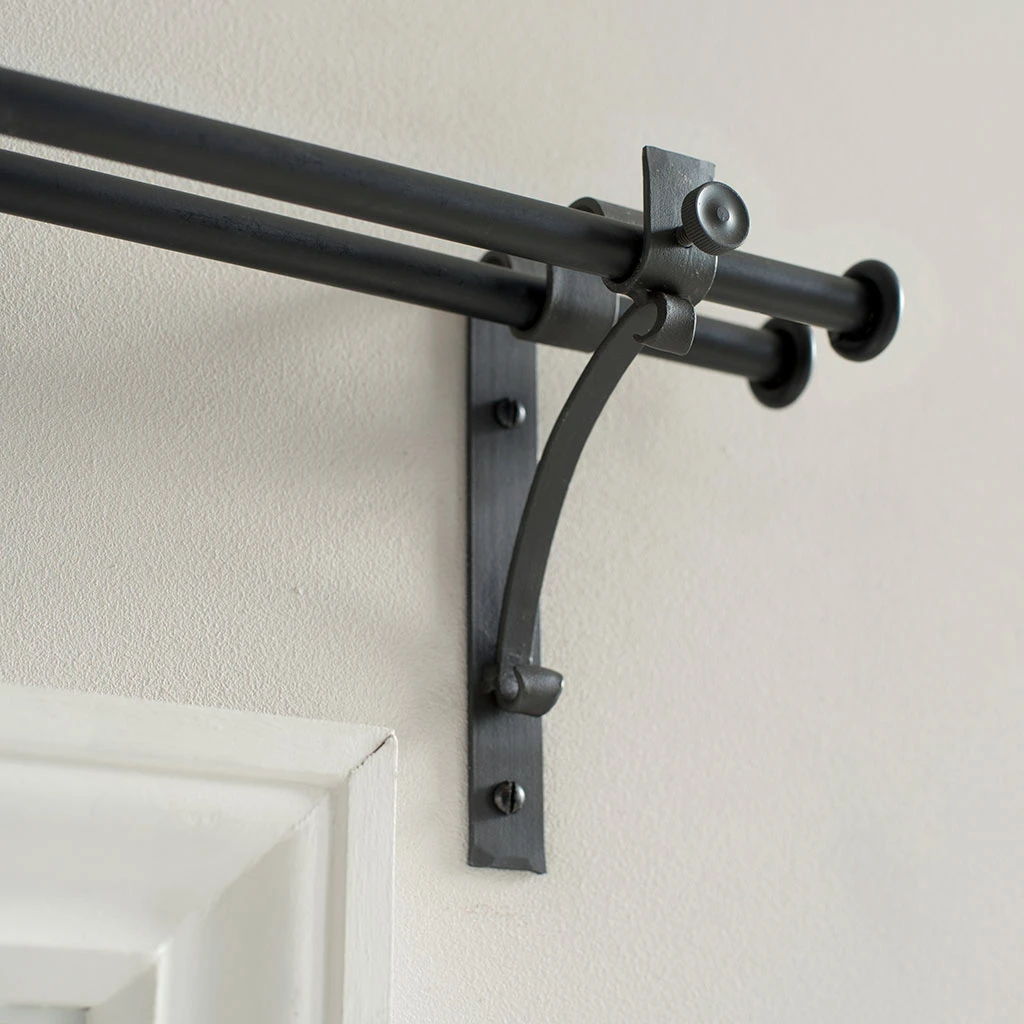 12/12mm Double Pole Standard Bracket In Beeswax 4 12/12mm Double Pole Standard Bracket In Beeswax - Image 2