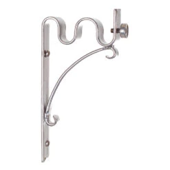 12/12mm Double Pole Standard Bracket In Mercury -Curtains & Poles Sales 6005me 20