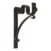 20/12mm Double Pole Standard Bracket In Matt Black -Curtains & Poles Sales 6006mb 11