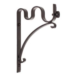 20/12mm Double Pole Standard Bracket In Matt Black -Curtains & Poles Sales 6006mb 20