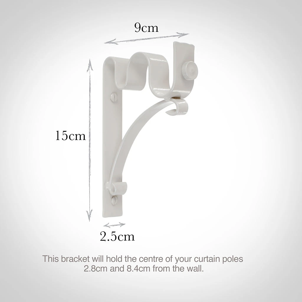 25/12mm Double Pole Standard Bracket In Clay 5 25/12mm Double Pole Standard Bracket In Clay - Image 3