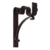 25/12mm Double Pole Standard Bracket In Matt Black 1 25/12mm Double Pole Standard Bracket In Matt Black -Curtains & Poles Sales 6007mb 11