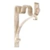 25/12mm Double Pole Standard Bracket In Old Ivory -Curtains & Poles Sales 6007oi 1