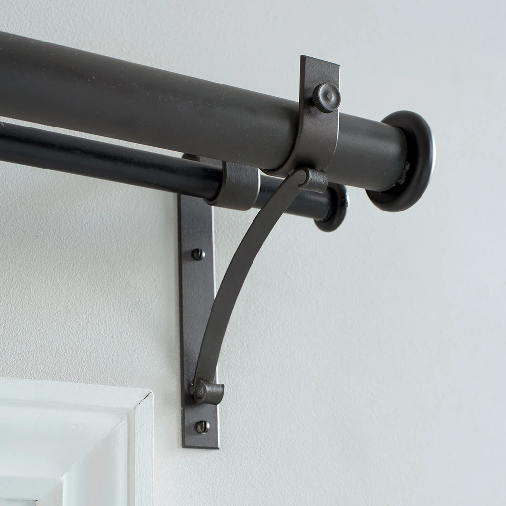 38/20mm Double Pole Standard Bracket In Beeswax 4 38/20mm Double Pole Standard Bracket In Beeswax - Image 2