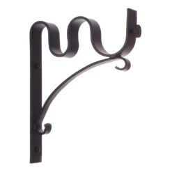 38/20mm Double Pole Standard Bracket In Matt Black -Curtains & Poles Sales 6008mb 20