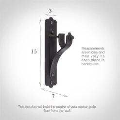 20mm Brett Standard Bracket In Beeswax -Curtains & Poles Sales 6009bw 13