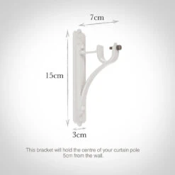 20mm Brett Standard Bracket In Clay -Curtains & Poles Sales 6009cl 13