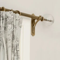 25mm Brett Standard Bracket In Antiqued Brass -Curtains & Poles Sales 6010ab 31