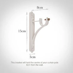 25mm Brett Standard Bracket In Clay 8 25mm Brett Standard Bracket In Clay -Curtains & Poles Sales 6010cl 13