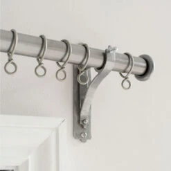 25mm Brett Standard Bracket In Polished -Curtains & Poles Sales 6010po 12