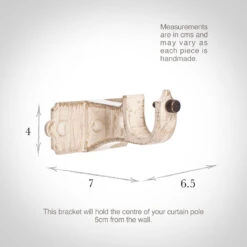 20mm Brett Centre Bracket In Old Ivory 10 20mm Brett Centre Bracket In Old Ivory -Curtains & Poles Sales 6011oi 13