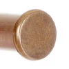 19mm Brass Button Finial In Antiqued Brass