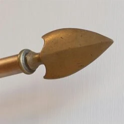 19mm Hasta Spear Finial In Antiqued Brass -Curtains & Poles Sales 6017ab 4