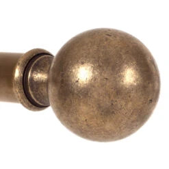 25mm Brass Ball Finial In Antiqued Brass -Curtains & Poles Sales 6019ab 20