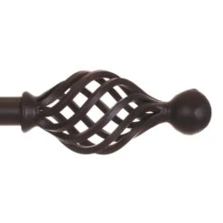 25mm Cage & Ball Finial In Beeswax -Curtains & Poles Sales 603bw 1