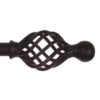 25mm Cage & Ball Finial In Matt Black -Curtains & Poles Sales 603mb 1