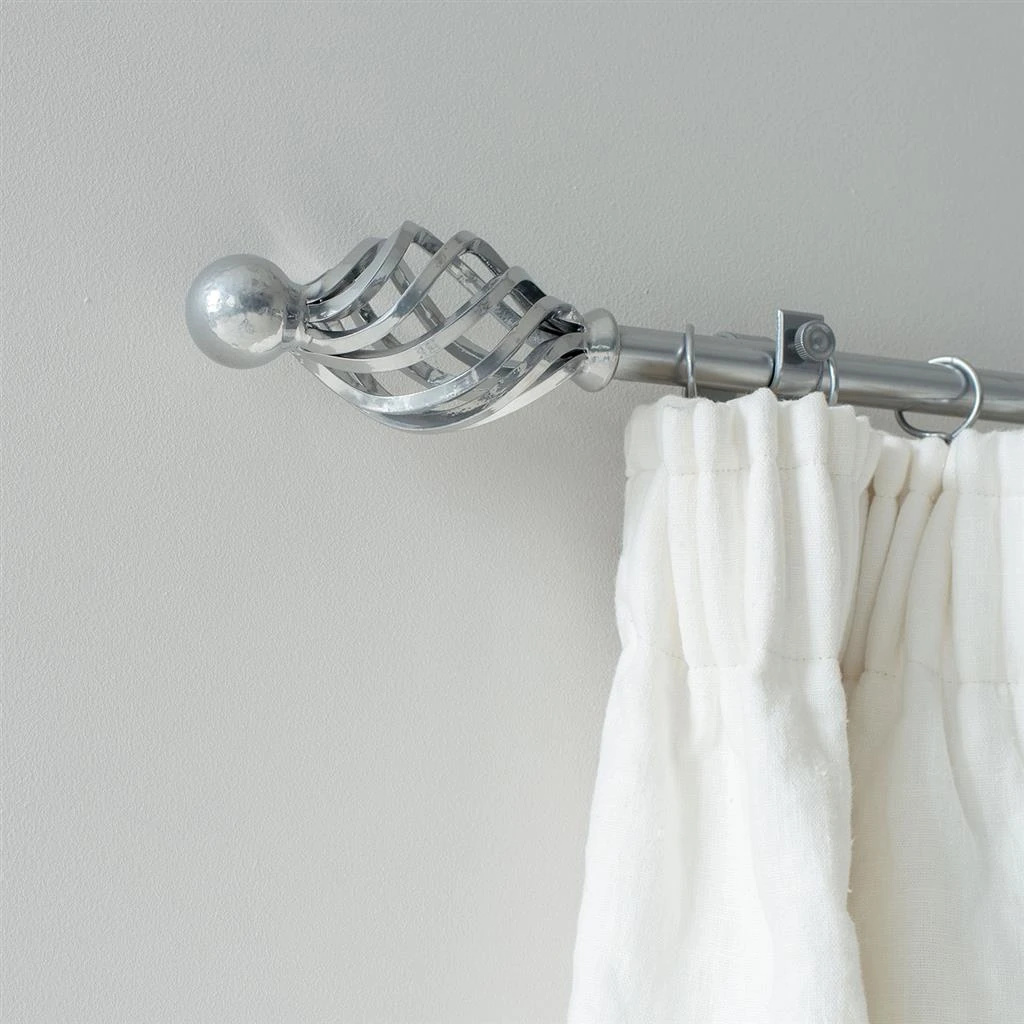 25mm Cage & Ball Finial In Mercury 4 25mm Cage & Ball Finial In Mercury - Image 2