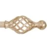 25mm Cage & Ball Finial In Old Ivory -Curtains & Poles Sales 603oi 1