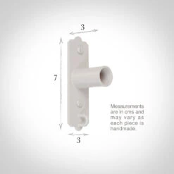 25mm Brett Recess Bracket In Clay -Curtains & Poles Sales 6047cl 13