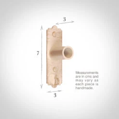 25mm Brett Recess Bracket In Old Ivory -Curtains & Poles Sales 6047oi 13