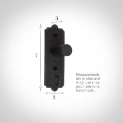 20mm Brett Recess Bracket In Matt Black -Curtains & Poles Sales 6048mb 13