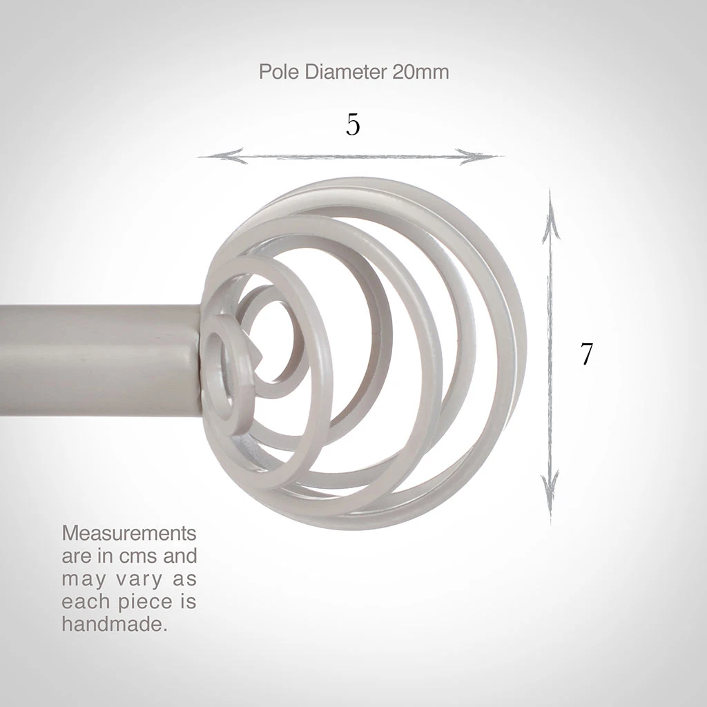20mm Spiral Finial In Clay 5 20mm Spiral Finial In Clay - Image 3