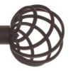 20mm Spiral Finial In Matt Black -Curtains & Poles Sales 6058mb 1