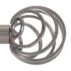 20mm Spiral Finial In Mercury -Curtains & Poles Sales 6058me 1