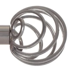 20mm Spiral Finial In Mercury