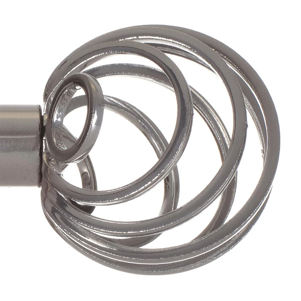 20mm Spiral Finial In Mercury 3 20mm Spiral Finial In Mercury