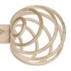 20mm Spiral Finial In Old Ivory -Curtains & Poles Sales 6058oi 1