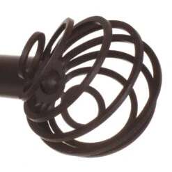 25mm Spiral Finial In Beeswax 7 25mm Spiral Finial In Beeswax -Curtains & Poles Sales 6062bw 2
