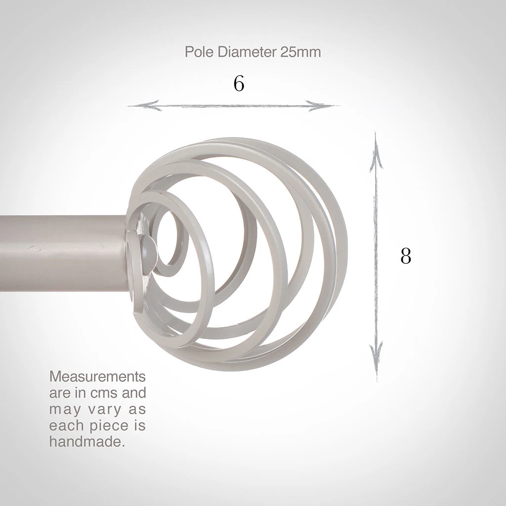 25mm Spiral Finial In Clay 4 25mm Spiral Finial In Clay - Image 2