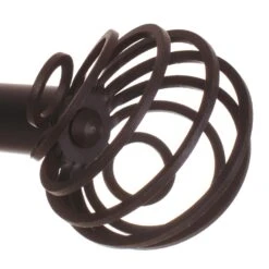 25mm Spiral Finial In Matt Black 8 25mm Spiral Finial In Matt Black -Curtains & Poles Sales 6062mb 2